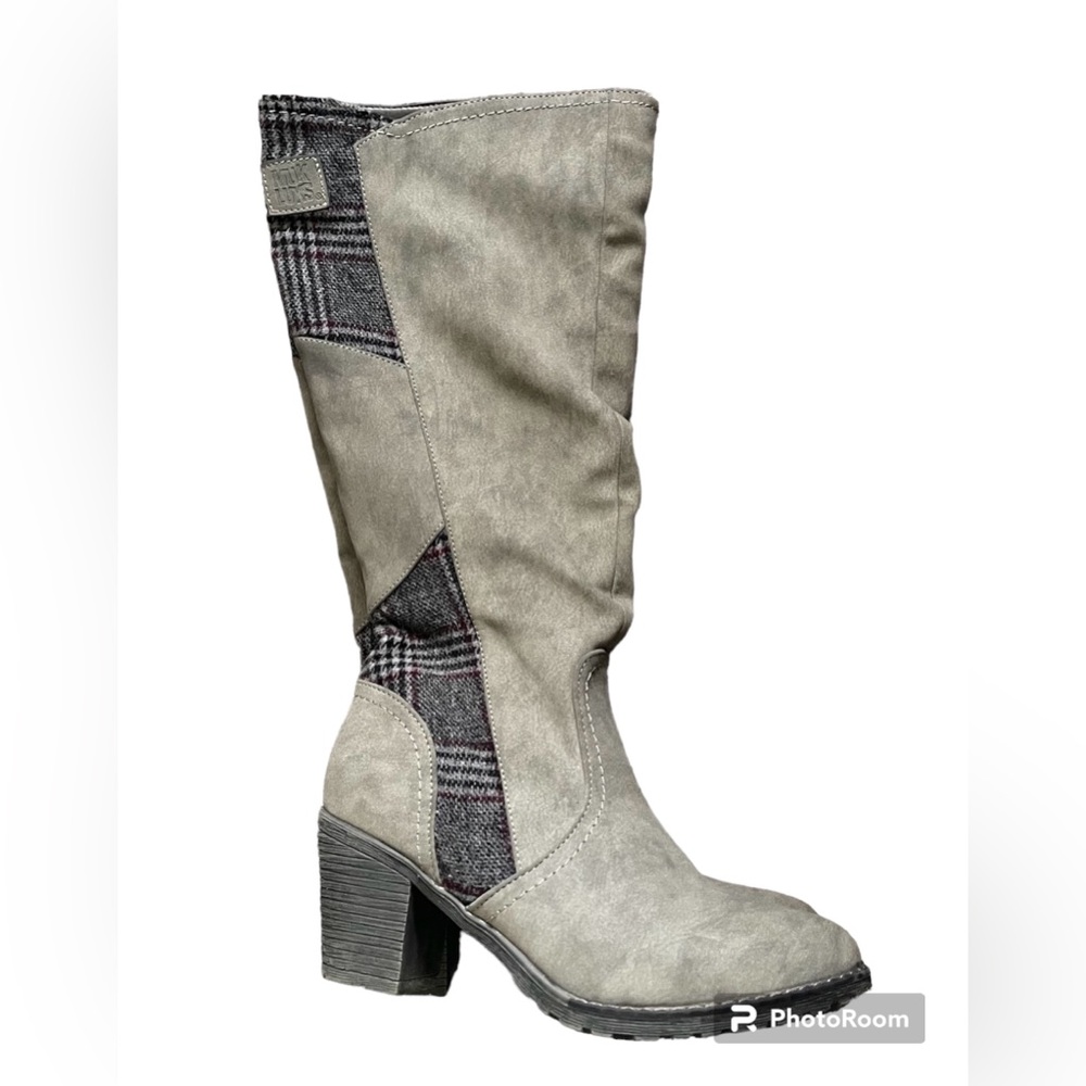 Muk Luks boots Women's Patchwork Gray